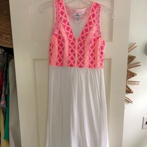 Vineyard vines embroidered maxi dress